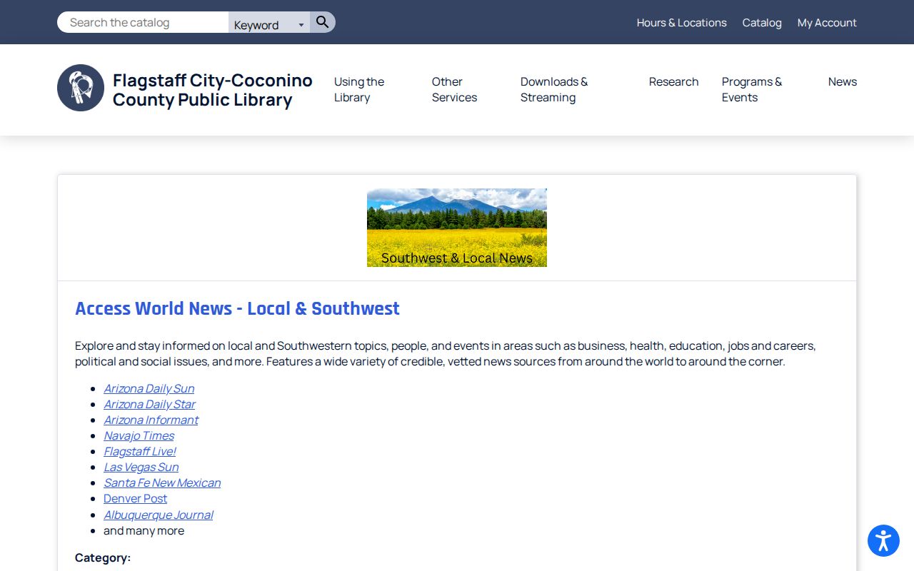 Flagstaff city directory local-history resources at the public library