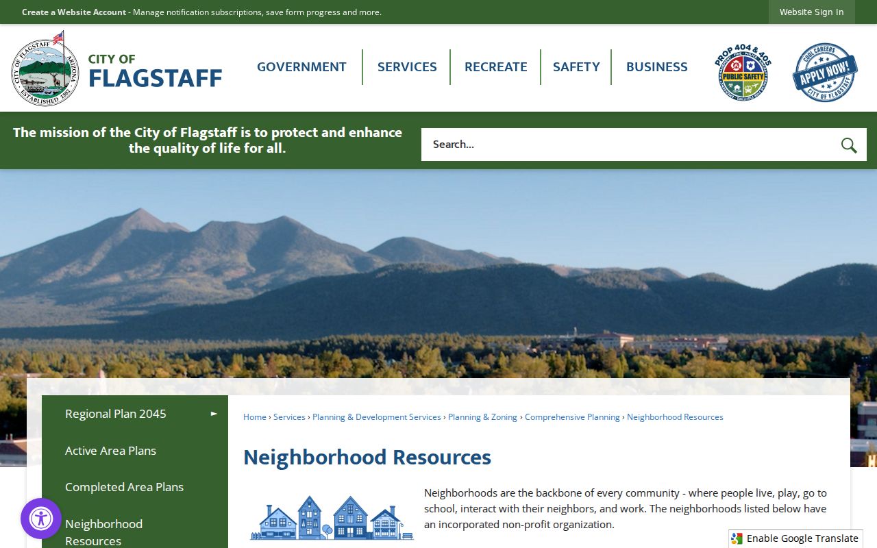 Flagstaff neighbors neighborhood association contacts