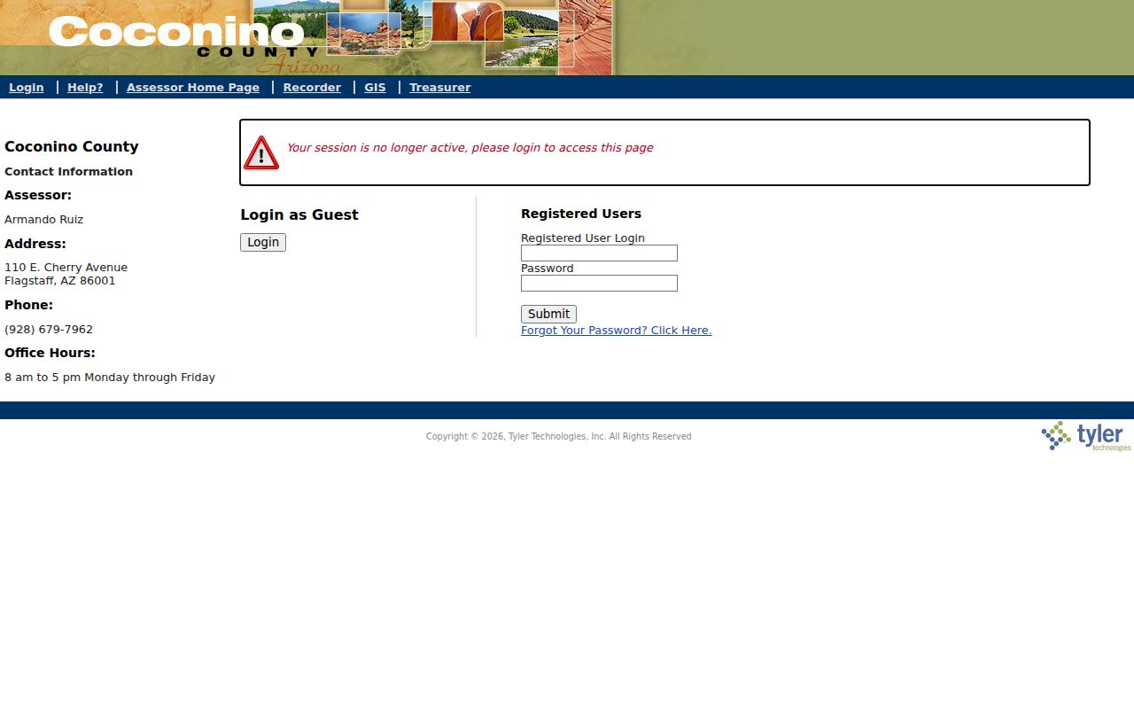 Flagstaff street directory current Assessor address search